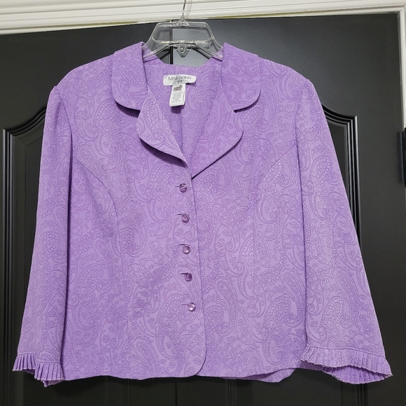 Purple tank dress with matching suit jacket - Picture 2 of 11